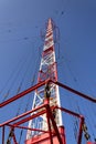 Radio transmitter tower Liblice, the highest construction in Czech republic Royalty Free Stock Photo