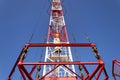 Radio transmitter tower Liblice, the highest construction in Czech republic Royalty Free Stock Photo