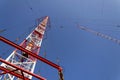 Radio transmitter tower Liblice, the highest construction in Czech republic Royalty Free Stock Photo