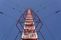 Radio transmitter tower Liblice, the highest construction in Czech republic Royalty Free Stock Photo