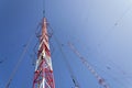 Radio transmitter tower Liblice, the highest construction in Czech republic Royalty Free Stock Photo