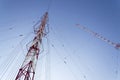 Radio transmitter tower Liblice, the highest construction in Czech republic Royalty Free Stock Photo