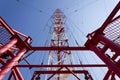 Radio transmitter tower Liblice, the highest construction in Czech republic Royalty Free Stock Photo