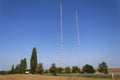 Radio transmitter tower Liblice, the highest construction in Czech republic Royalty Free Stock Photo