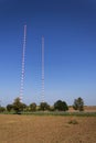 Radio transmitter tower Liblice, the highest construction in Czech republic Royalty Free Stock Photo