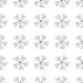 Radio wave hand drawn pattern on white background . Vector illustration. Royalty Free Stock Photo