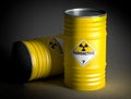 Radioactive barrel 3d rendering image