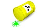 Radioactive barrel