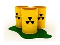 Radioactive barrels