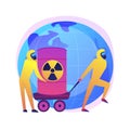 Toxic waste vector concept metaphor