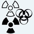 Radioactive and biohazard icon