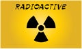 Radioactive contamination symbol - Vector Illustration Royalty Free Stock Photo