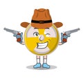 Radioactive cute cowboy design character, design vector illustrator.