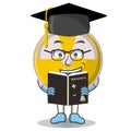 Radioactive cute graduation school design character, design vector illustrator.