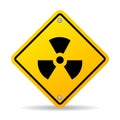 Radioactive danger sign