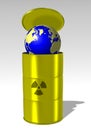 Radioactive Earth Royalty Free Stock Photo