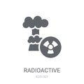 Radioactive icon. Trendy Radioactive logo concept on white background from Ecology collection Royalty Free Stock Photo