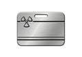 Radioactive material container isolated on transparent background Royalty Free Stock Photo
