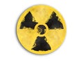 Radioactive nuclear industry , artistic style logo, super quality abstract business poster Royalty Free Stock Photo