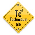 Radioactive periodic elements Technetium , corporative business concep artwork