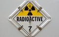 Radioactive Placard Royalty Free Stock Photo