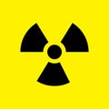 A radioactive sign