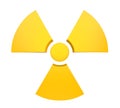 Radioactive Sign Symbol Isolated