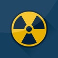 Radioactive sign and symbol. Royalty Free Stock Photo