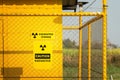 A radioactive source storage bunker. Royalty Free Stock Photo