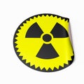 Radioactive Sticker Royalty Free Stock Photo