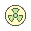 Radioactive substance vector icon Royalty Free Stock Photo