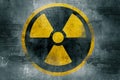 Radioactive symbol grunge