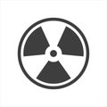 Radioactive vector icon. Nuclear bomb symbol. Danger icon. Linear style sign for mobile concept and web design Royalty Free Stock Photo