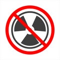Radioactive vector icon. Nuclear bomb symbol. Danger icon. Linear style sign for mobile concept and web design Royalty Free Stock Photo