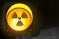 Radioactive warning light