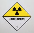 Radioactive Warning Sign Royalty Free Stock Photo