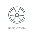 Radioactivity icon. Trendy Radioactivity logo concept on white b Royalty Free Stock Photo