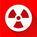 Radioactivity sign icon great for any use. Vector EPS10.