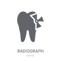 Radiograph icon. Trendy Radiograph logo concept on white background from Dentist collection