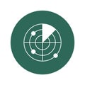 Radiolocation vector icon which can easily modify or edit.