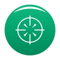 Radiolocator icon vector green Royalty Free Stock Photo