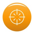 Radiolocator icon vector orange Royalty Free Stock Photo