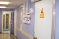 Radiological hospital corridor. Royalty Free Stock Photo