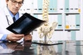 Radiologist doctor checking xray, healthcare, medical concept Royalty Free Stock Photo