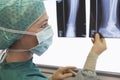 Radiologist Examining Xray Of Leg Royalty Free Stock Photo