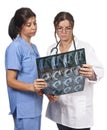 Radiology doctor and nurse Royalty Free Stock Photo