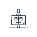 radiology vector icon. radiology editable stroke. radiology linear symbol for use on web and mobile apps, logo, print media. Thin