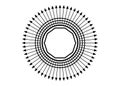 Radionics chart, Radiesthesia Desimpregnador. It has the characteristics of the Decagon, cleanliness and valorization, vector