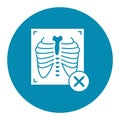 Radioscopy Glyph Style vector icon which can easily modify or edit