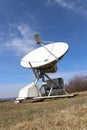 Radiotelescope focus to the sky Royalty Free Stock Photo